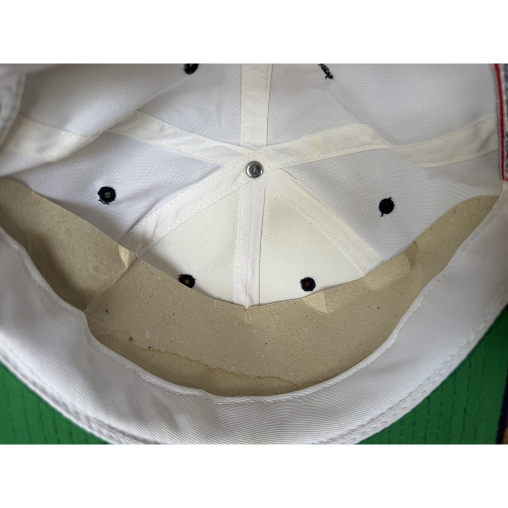 Vtg 1990s Sports Specialties USA Baseball White & Navy Blue MLB Snapback Hat Cap - Picture 6 of 7